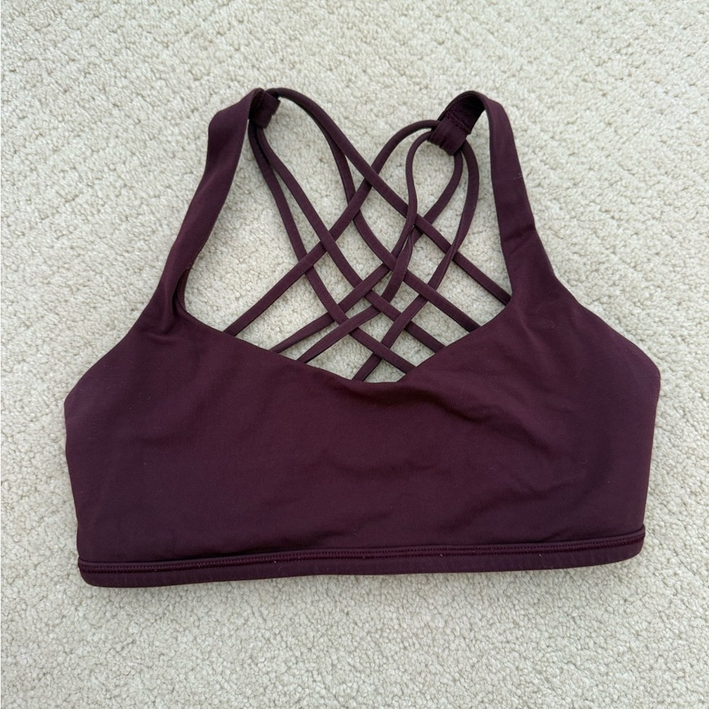 Lululemon free to be bra in color Cassis